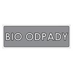 BIO ODPADY, płyta PVC 2 mm z dziurkami, 290x100 mm