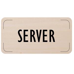 Ceduľka na dvere - Server, drevená tabuľka, 160 x 80 mm