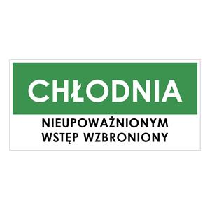 CHŁODNIA, zielony - płyta PVC 2 mm 190x90 mm