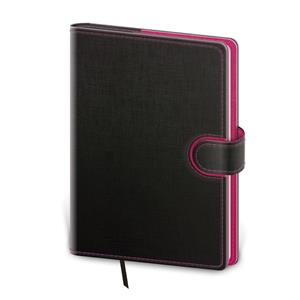 Denný diár A5 2025 Flip - antracit/magenta