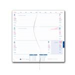 Diár BRILIANT týždenný vreckový 2026 český - strieborná