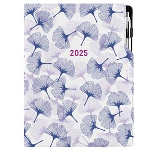 Diár DESIGN denný A4 2025 poľský - Ginkgo