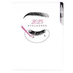 Diár DESIGN denný A4 2025 poľský - KOZMETICKÝ Eyelashes