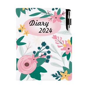 Diár DESIGN denný A5 2024 poľský - Kvety