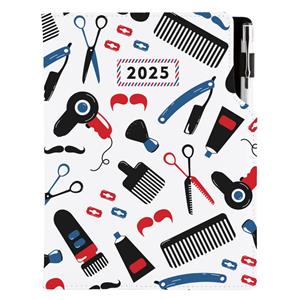 Diár DESIGN denný A5 2025 poľský - KADERNÍCKY Barber