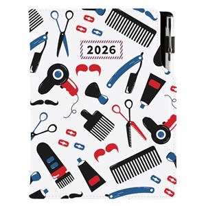 Diár DESIGN denný A5 2026 poľský - KADERNÍCKY Barber