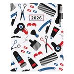 Diár DESIGN denný A5 2026 poľský - KADERNÍCKY Barber