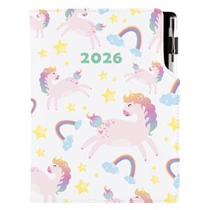 Diár DESIGN denný A5 2026 poľský - Unicorn