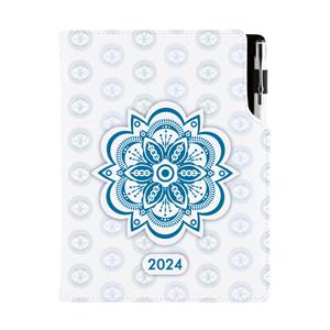 Diár DESIGN týždenný A5 2024 poľský - Mandala modrý