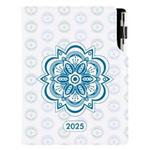 Diár DESIGN týždenný A5 2025 poľský - Mandala modrá