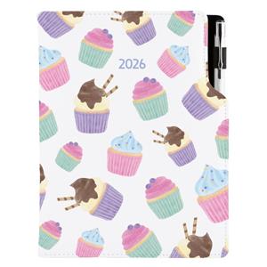 Diár DESIGN týždenný špeciál A5 2026 - Cupcake