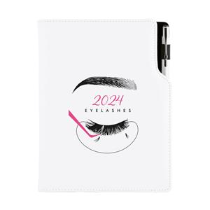 Diár KOZMETICKÝ Eyelashes - DESIGN denný B6 2024 poľský