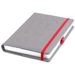 Diár POLY denný A5 2026 slovenský - sivá/červená gumička