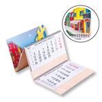 Drevený trojmesačný kalendár Trio Wood Benátky skládaný slovenský so špirálou 2026 - sivý