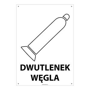 DWUTLENEK WĘGLA, płyta PVC 2 mm z dziurkami, 148x210 mm