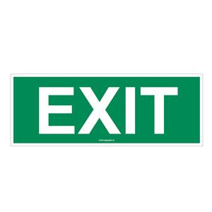 EXIT - bezpečnostní tabulka, plast 2 mm 300x120 mm