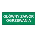 GŁÓWNY ZAWÓR OGRZEWANIA, płyta PVC 2 mm z dziurkami, 210x80 mm