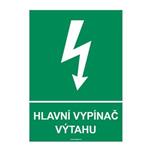 HLAVNÍ VYPÍNAČ VÝTAHU, plast 2 mm, A4