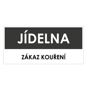 JÍDELNA, šedá, plast 2 mm 190x90 mm