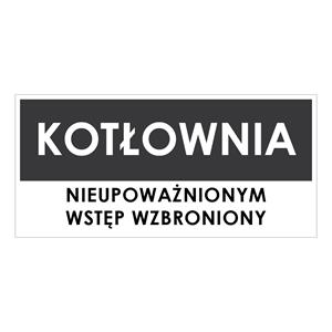 KOTŁOWNIA, szary - płyta PVC 1 mm 190x90 mm