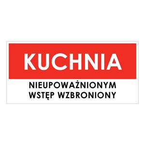 KUCHNIA, płyta PVC 1 mm 190x90 mm