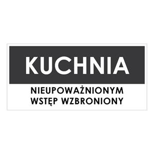 KUCHNIA, szary - płyta PVC 1 mm 190x90 mm