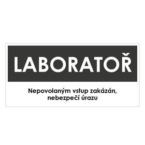 LABORATOŘ, šedá, plast 2 mm 190x90 mm