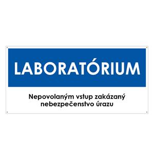 Laboratórium, modrá, plast 2mm s dierkami-190x90mm