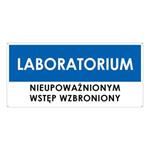 LABORATORIUM, niebieski - płyta PVC 2 mm z dziurkami 190x90 mm