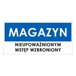 MAGAZYN, niebieski - płyta PVC 2 mm z dziurkami 190x90 mm