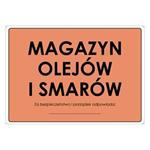 MAGAZYN OLEJÓW I SMARÓW, płyta PVC 2 mm z dziurkami, 297x210 mm