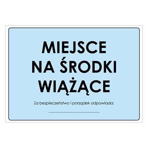 MIEJSCE NA ŚRODKI WIĄŻĄCE, płyta PVC 2 mm, 297x210 mm