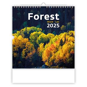 Nástenný kalendár 2025 - Forest/Wald/Les