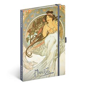 Notes Alfons Mucha – Hudba, linajkovaný