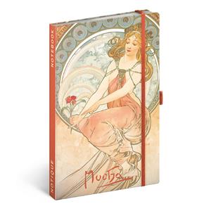 Notes Alfons Mucha – Maliarstvo, linajkovaný