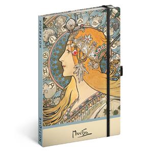 Notes Alfons Mucha – Zverokruh, bodkovaný