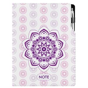 Notes DESIGN A4 bodkovaný - Mandala fialový