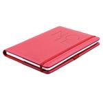 Notes POLY A5 štvorčekový - červená