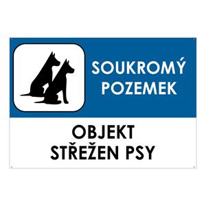 OBJEKT STŘEŽEN PSY, plast 2 mm s dírkami A5