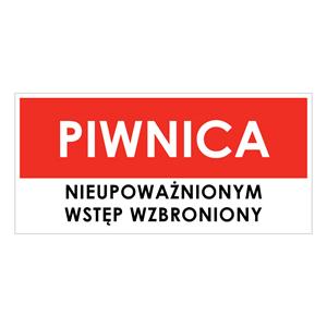 PIWNICA, płyta PVC 2 mm, 190x90 mm