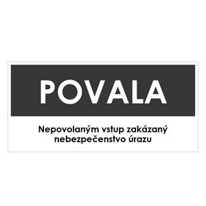 Povala, šedá, plast 2mm,190x90mm