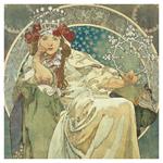 Poznámkový kalendár 2025 Alfons Mucha