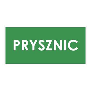 PRYSZNIC, zielony - płyta PVC 2 mm 190x90 mm