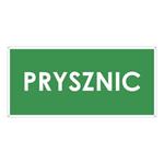 PRYSZNIC, zielony - płyta PVC 2 mm z dziurkami 190x90 mm