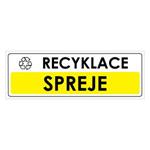 RECYKLACE - SPREJE, Samolepka 290x100 mm