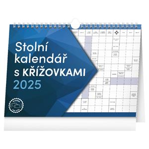 Stolový kalendár 2025 s krížovkami s háčikom