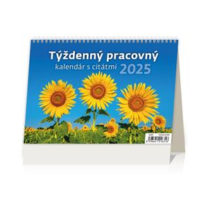 Stolový kalendár 2025 - Týždenný kalendár s citátmi