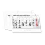 Štvormesačný kalendár Kvatro skládaný slovenský so špirálou 2026 - sivý