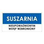 SUSZARNIA, niebieski - płyta PVC 2 mm z dziurkami 190x90 mm