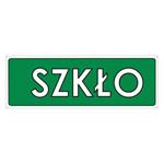 SZKŁO, płyta PVC 2 mm z dziurkami, 290x100 mm